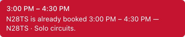 Calendar, day view, block being dragged