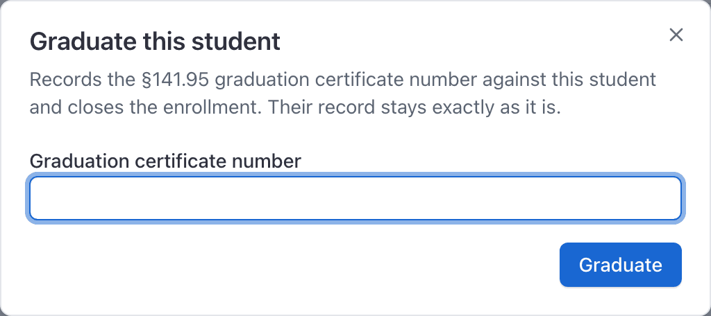 Graduate dialog
