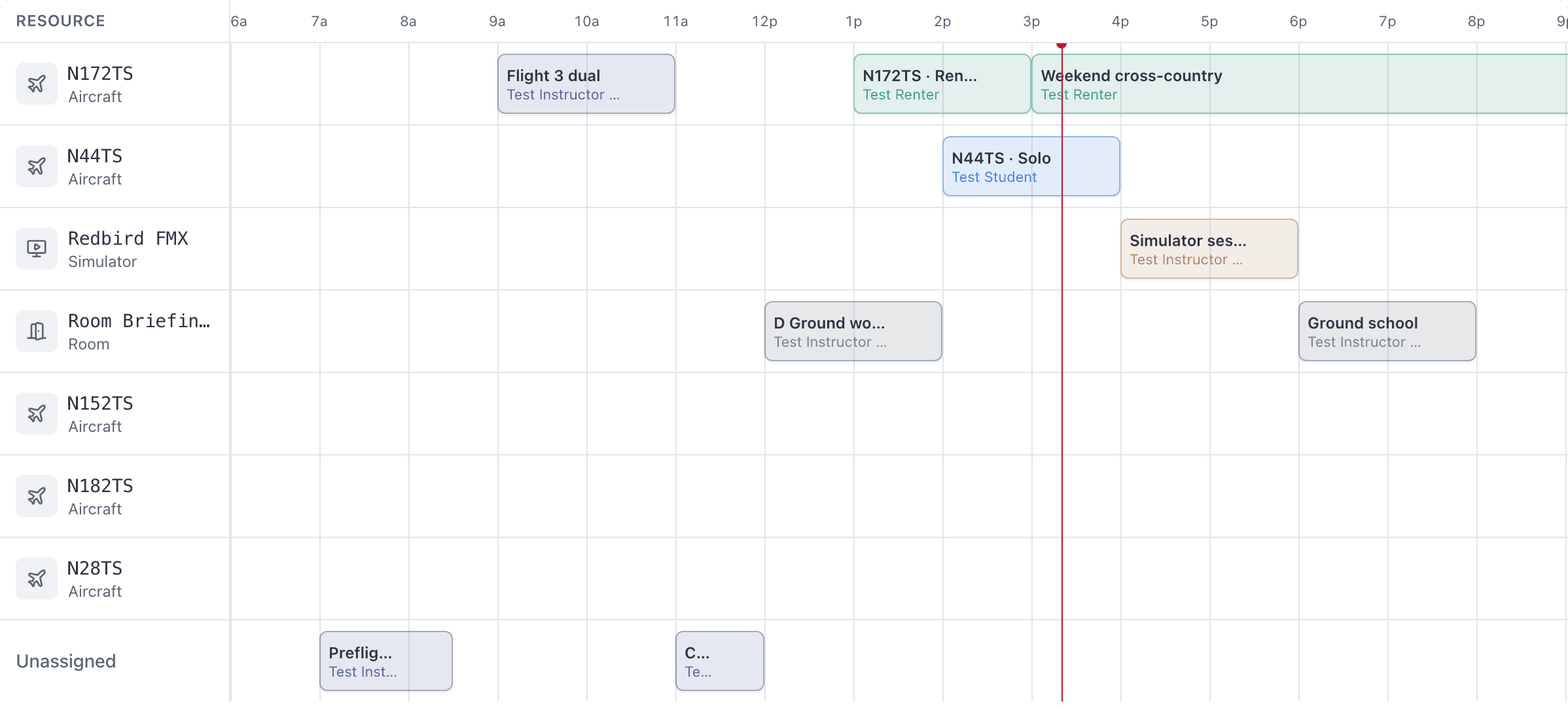Calendar, day view